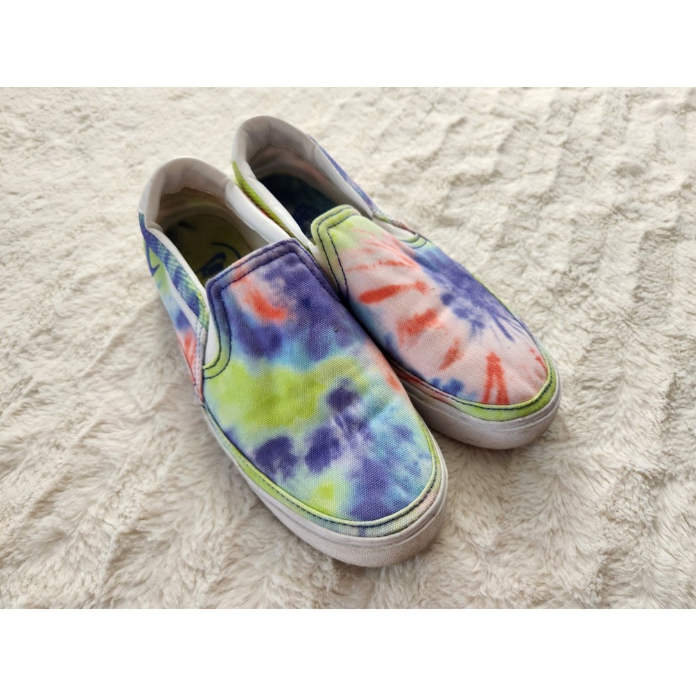 Nike Nike Court Legacy Print Boho Neon Tie Dye Slip On Loafer Chelsea Sneakers 7